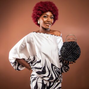 Sac en perles noires
